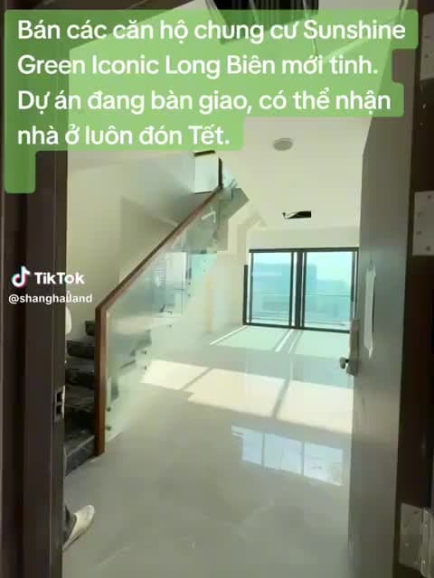 Bán các căn hộ chung cư Sunshine Green Iconic Phúc Đồng, Long Biên mới tinh