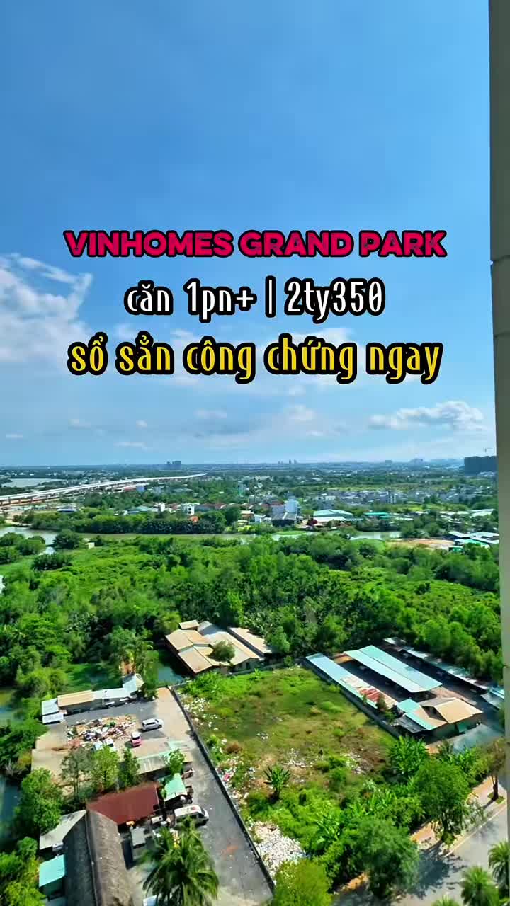 Căn hộ 1Pn+ view sông giá tốt tại Vinhomes grand park - ảnh 2