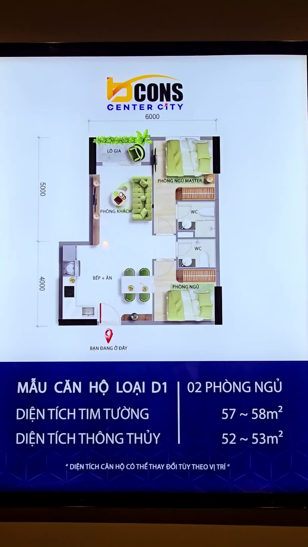 Nhà mẫu căn hộ 2 phòng ngủ Bcons Cente City thu hút khách hàng tham quan. - ảnh 2