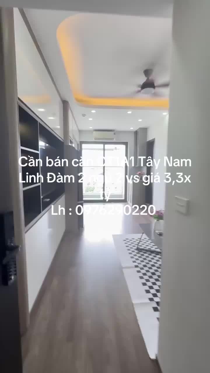 Chính chủ cần tiền bán gấp căn 50m thiết kế 2 ngủ 2 vs toà CT1A1 Tây Nam Linh Đàm