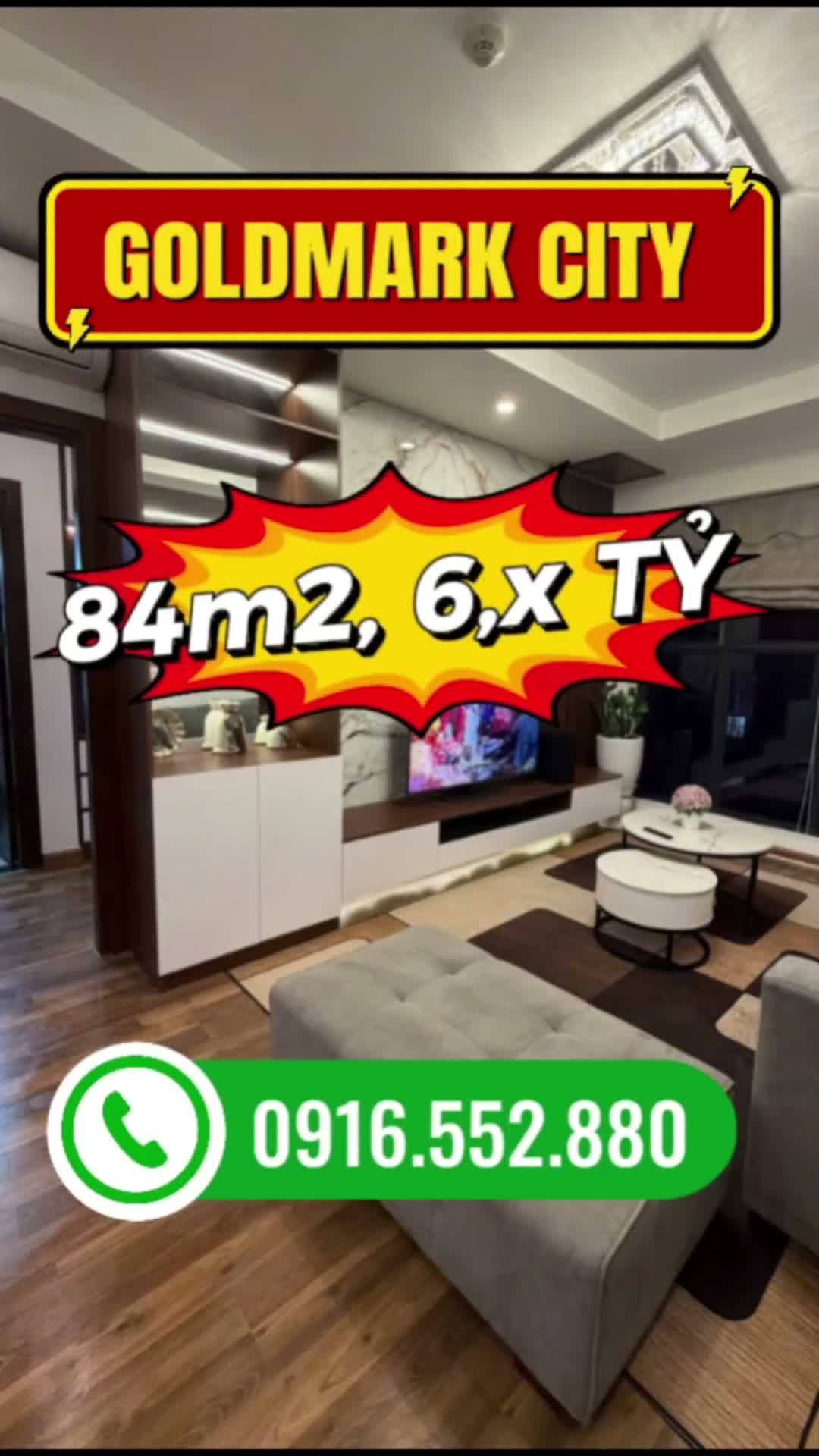 136 HỒ TÙNG MẬU, 84M2 GOLDMARK CITY 6,4TỶ ❤️ - ảnh 2