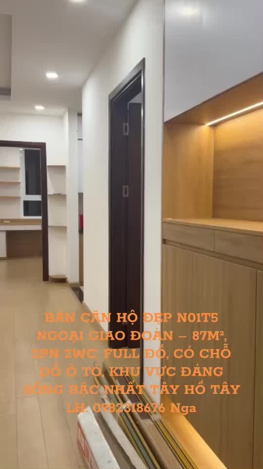 🔥 HIẾM! CĂN HỘ N01T5 NGOẠI GIAO ĐOÀN 87M² – FULL NỘI THẤT CAO CẤP, 2PN 2WC, CÓ SLOT Ô TÔ, VIEW THOÁNG, GIÁ CHỈ 10 TỶ 🔥 - ảnh 2