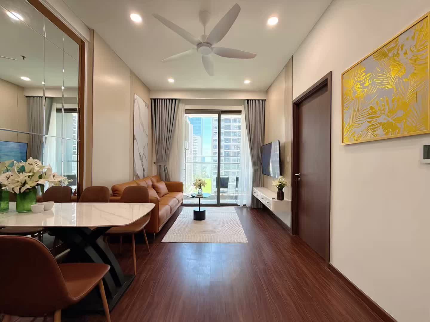 Siêu Phẩm! Chỉ 4,28 tỷ căn 2PN 2WC Masteri Waterfront M1 Ocean Park 55.3m²; view siêu thoáng, sẵn sổ đỏ, có pass - ảnh 2