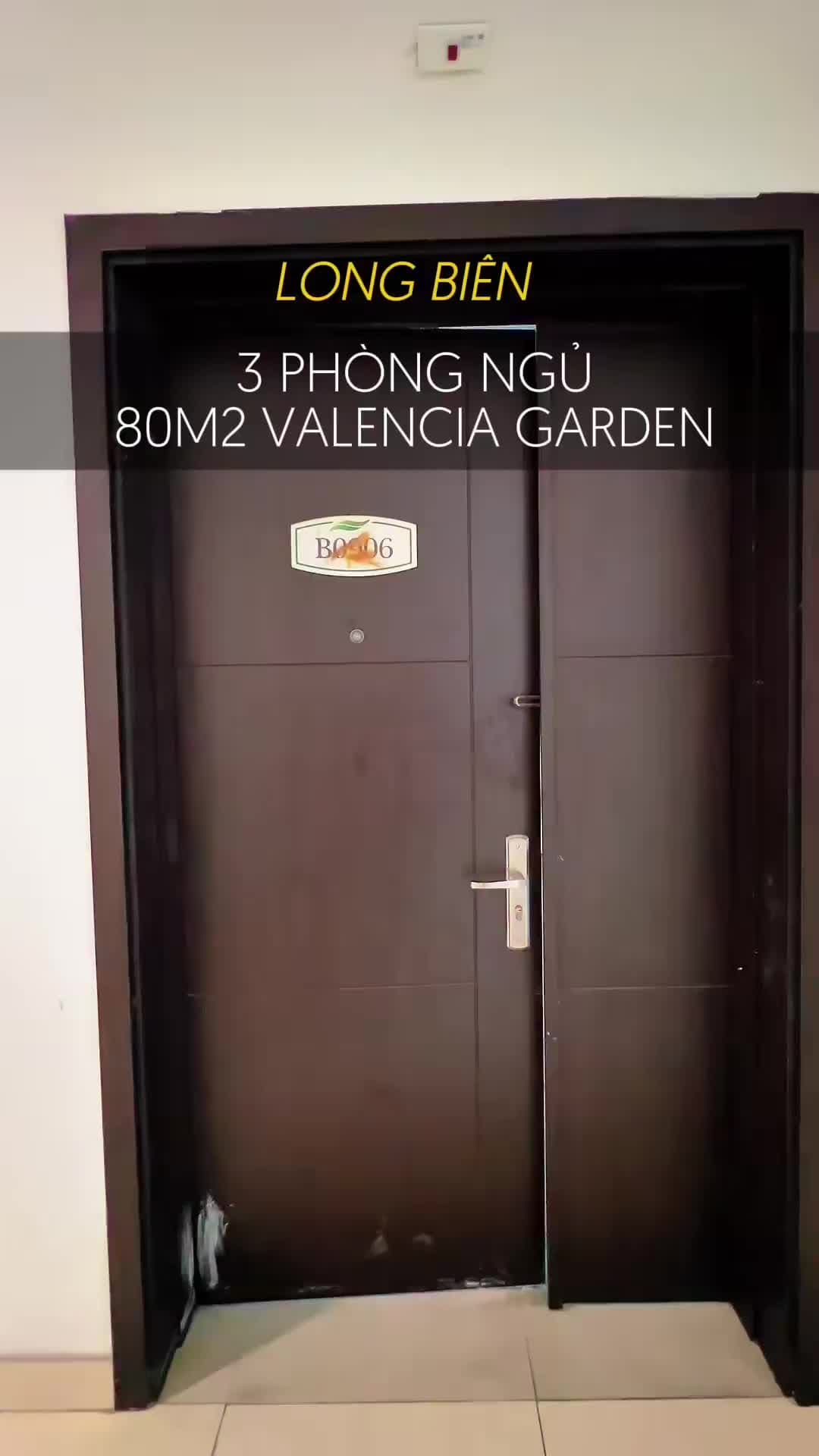Bán căn hộ Tòa B - Valencia Khu đô thị Việt Hưng: căn góc 80m2, 3 ngủ, 2 nhà tắm