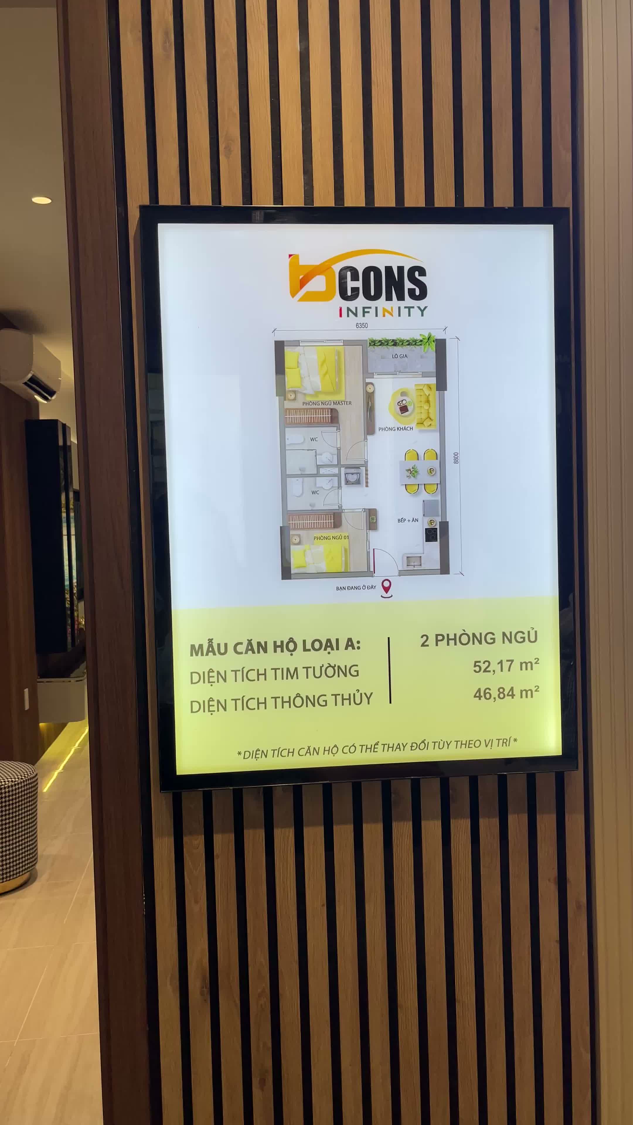 Căn hộ Bcons Center City, 2PN2WC, diện tích 56m2 - ảnh 2