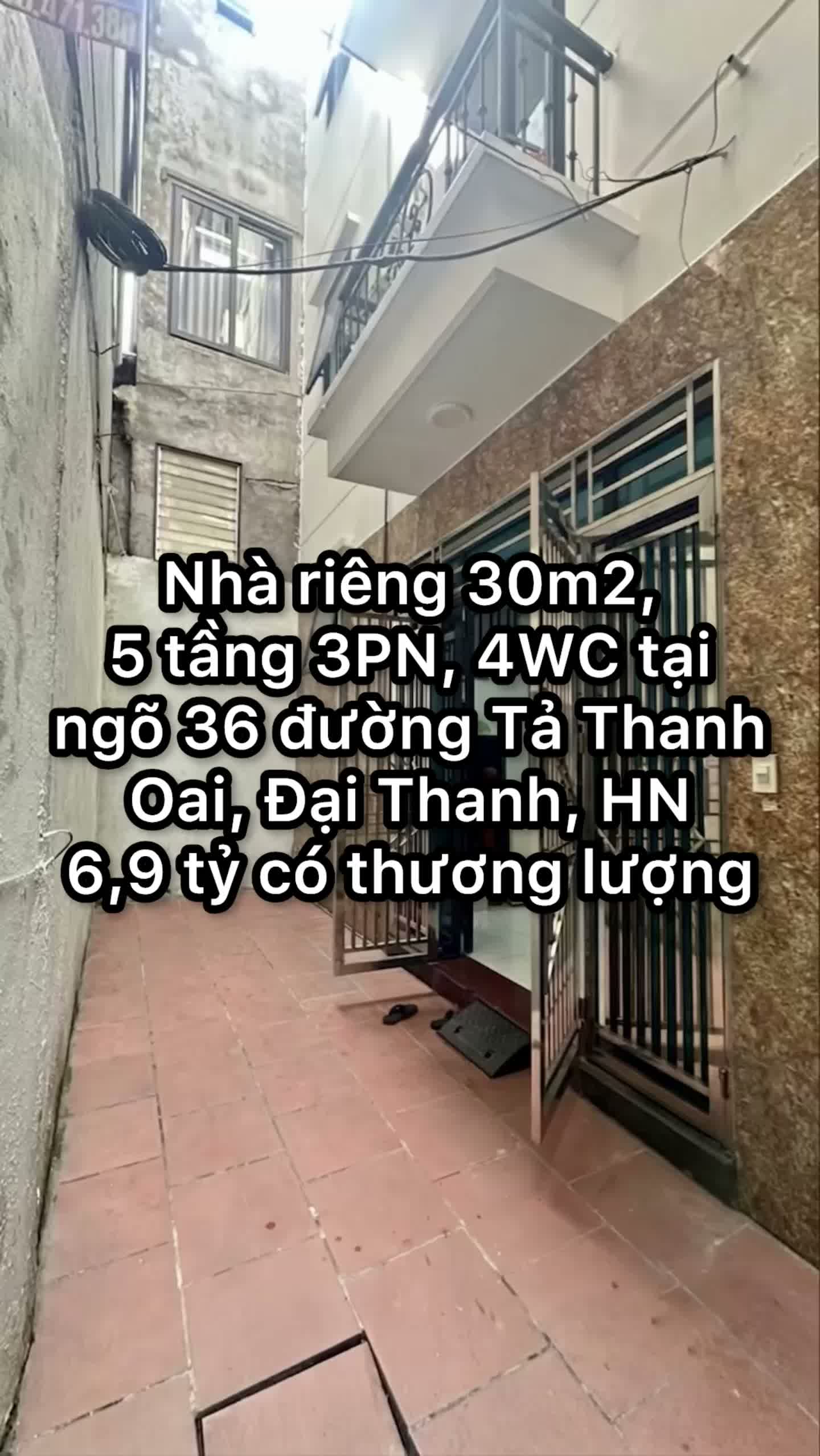Chính chủ bán nhà ngõ 36 Tả Thanh Oai, 30m2 x
5 tầng, giá 6,9 tỷ - ảnh 2