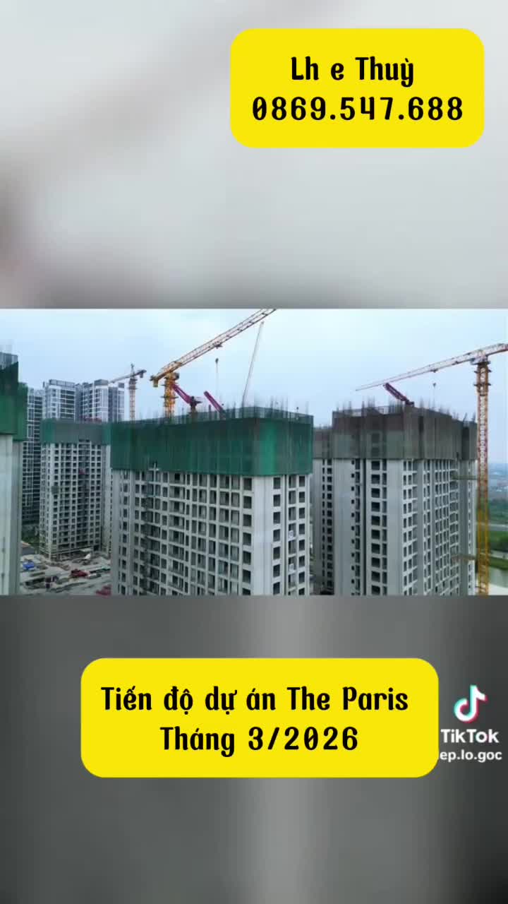 CHỈ 3.150 tỷ BAO PHÍ căn 1 ngủ toà Paris 6. Lh 0869.54*.***