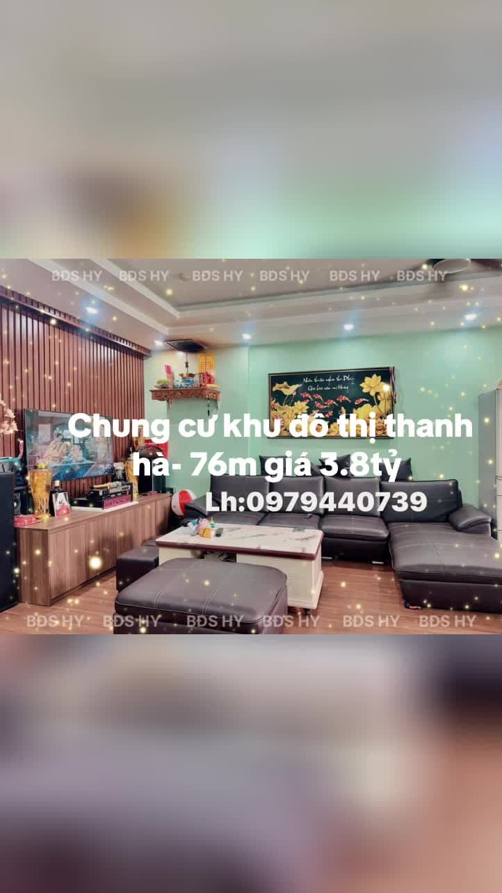 Chính chủ cần bán chung cư Khu đô thị Thanh Hà 77m2, 2 ngủ, 2wc
