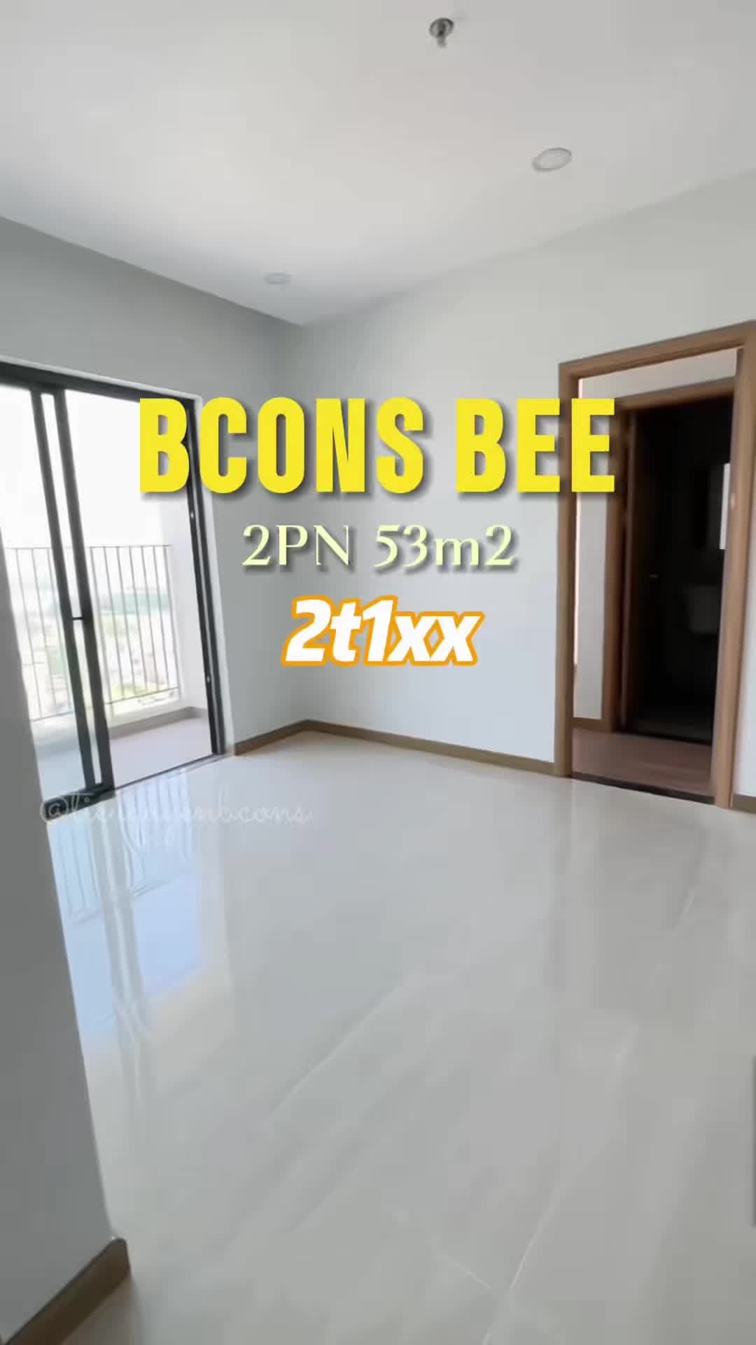 Chính chủ cần bán GẤP Bcons Bee 53m2 2PN 2WC 5tr5/tháng gần làng đại học Thủ Đức