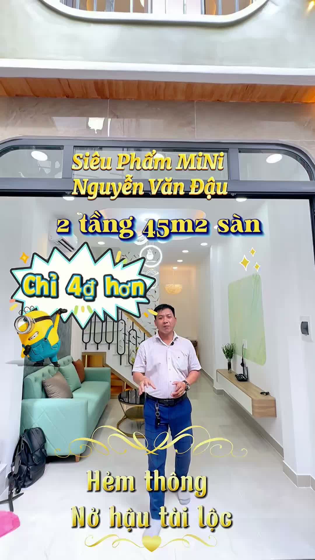 MiNi House 2 tầng Hiếm Nguyễn Văn Đậu - Thông Khu Biệt Thự Lam Sơn . Nhà Nở Hậu tài Lộc - ảnh 2