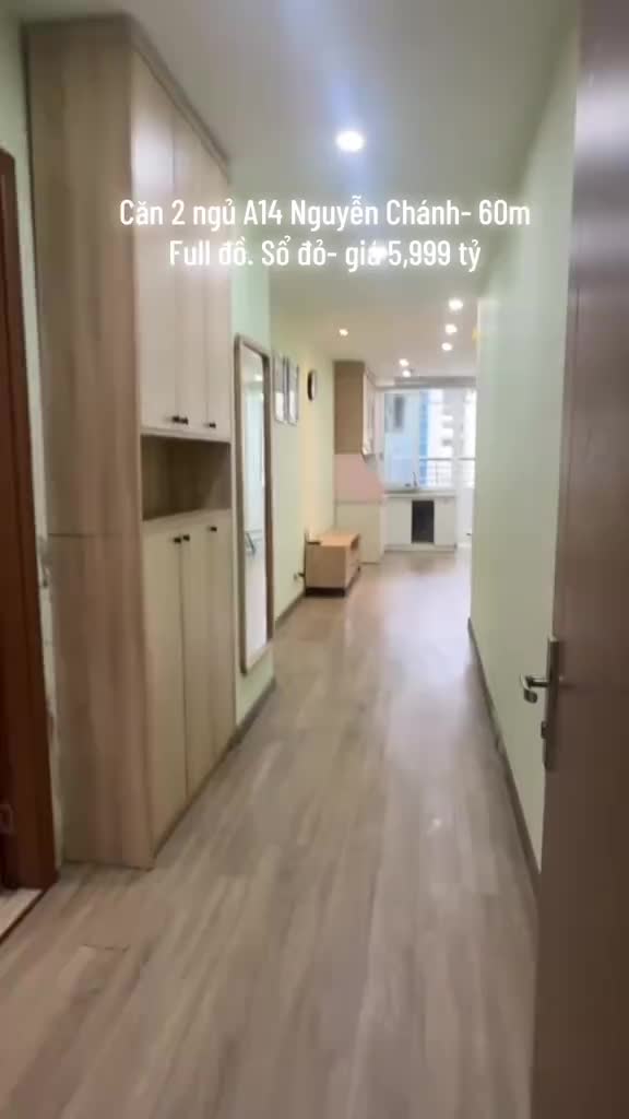 Căn hộ Khu đô thị Nam Trung Yên, 2 PN 60 m²