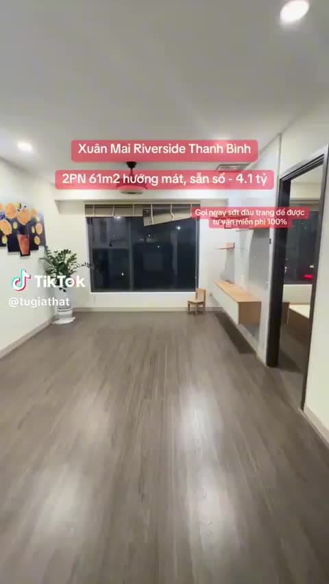 Chính chủ bán căn 2 phòng ngủ 61m2 Xuân Mai Riverside Thanh Bình. Giá 4,1 tỷ