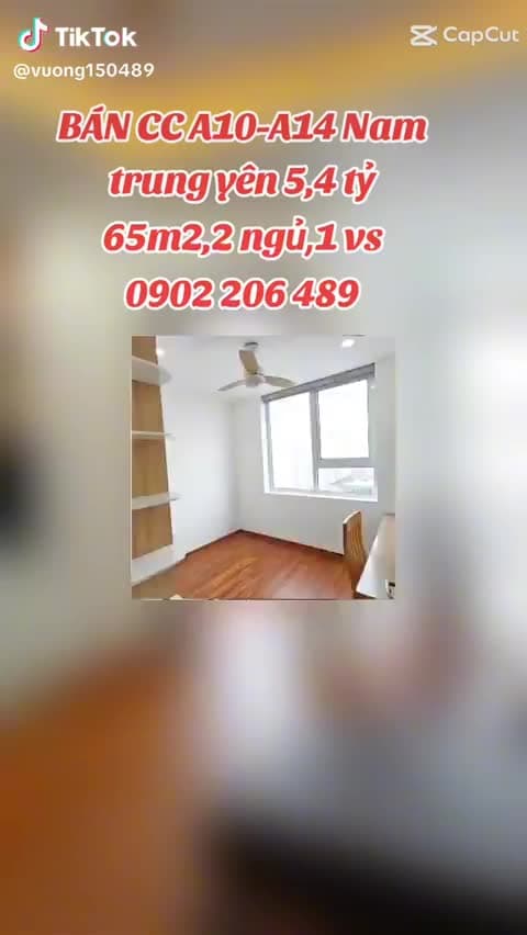 Bán CC A10-A14 Nam Trung Yên, 5,X tỷ - 65m2 - 2pn -1 VS