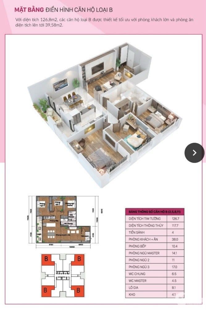 Căn hộ Legacy tầng 3 ĐN 126m2 Lê Văn Thiêm TX HN - ảnh 2