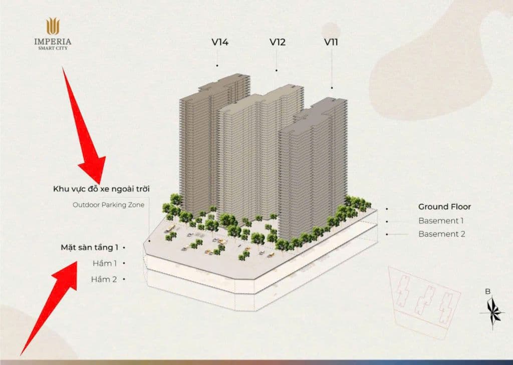 Chỉ 3 tỷ mua được căn 1PN+1 48m2 - Có slot hầm gửi oto - Căn hộ 1PN + 1 - 48.5m2 - The Victoria - ảnh 4