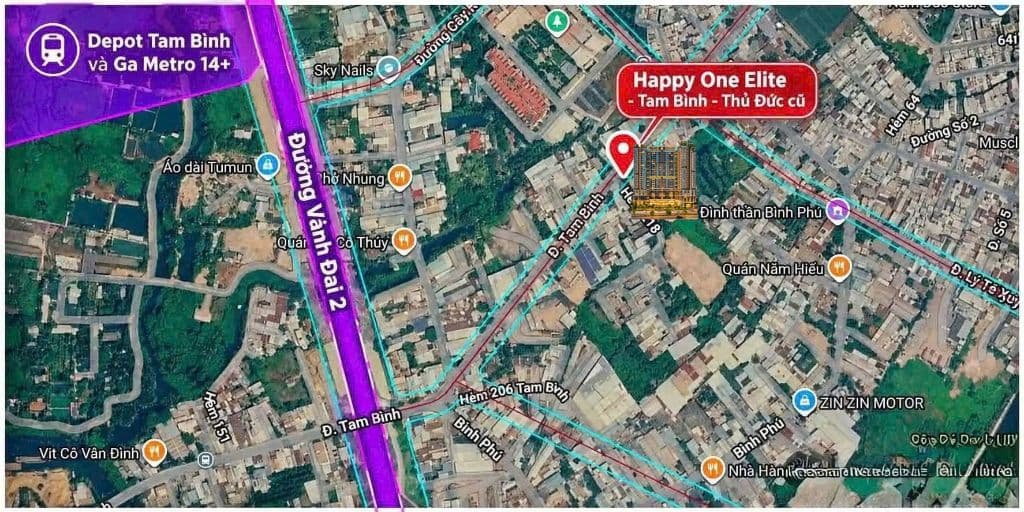 Happy One Elite căn hộ cao cấp đường Tam Bình liền kề vành đai 2 và Metro Tao Đàn - Thủ Dầu Một - ảnh 8
