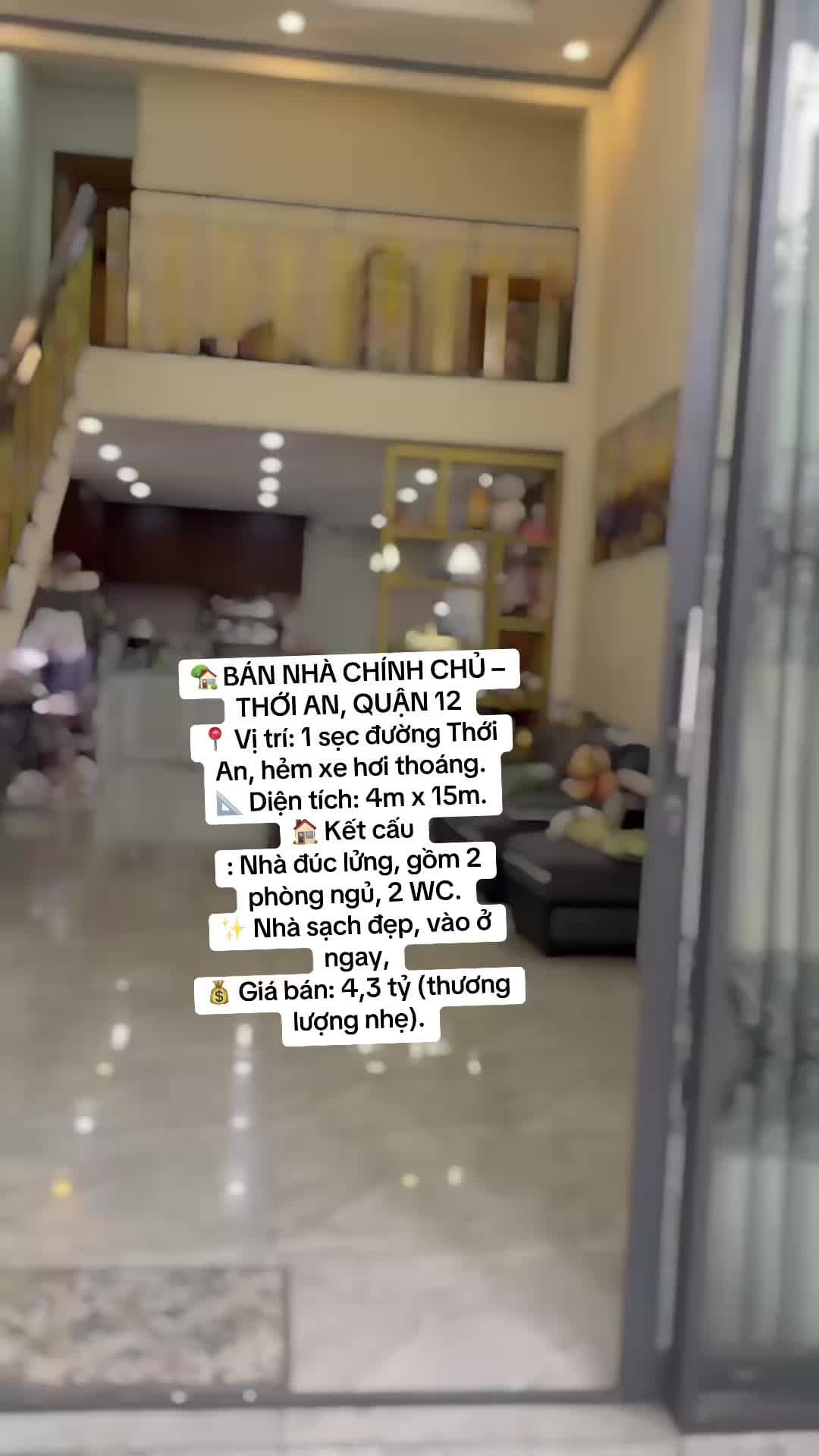 BÁN NHÀ CHÍNH CHỦ QUẬN 12 - ảnh 2