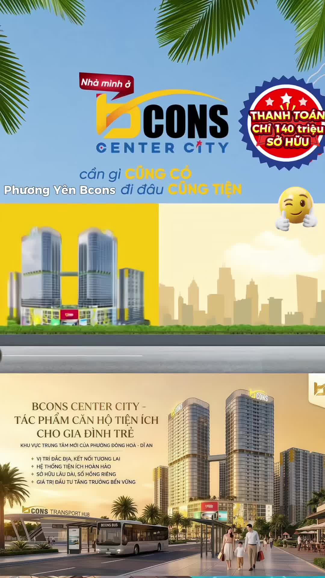 Chỉ 140tr có ngay 2PN Bcons Center City | Tiện ích TTTM cao cấp | Tâm điểm Metro số 1 & Vành Đai 3 - ảnh 2
