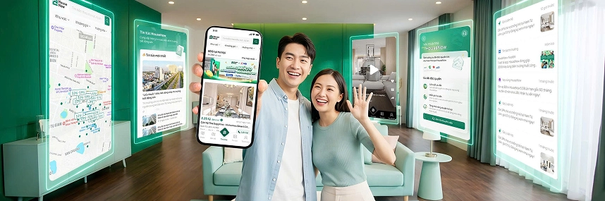 Banner giới thiệu tải ứng dụng HouseNow