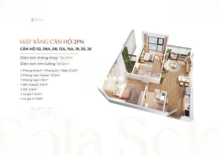 55m² – 2PN G1 nhưng giá lại gần bằng… 1PN! lh: 036819**** - ảnh 1 55m² – 2PN G1 nhưng giá lại gần bằng… 1PN! lh: 036819**** - ảnh 1
