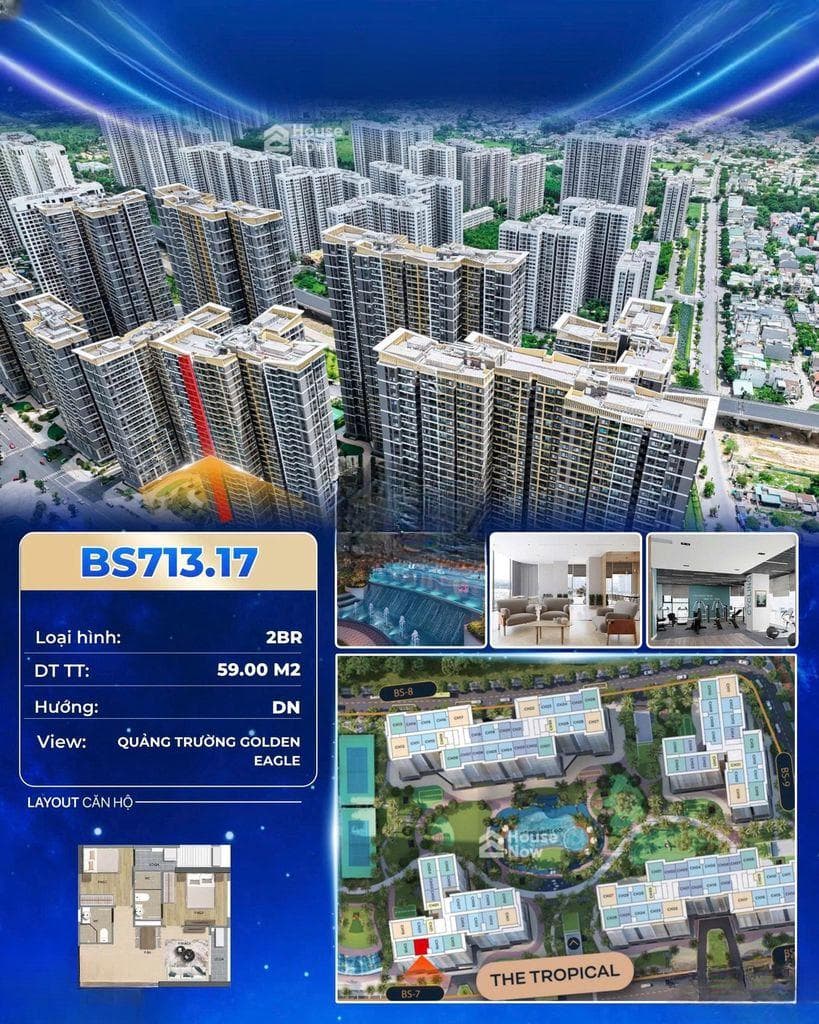 Bán The Beverly - Solary - Căn hộ 2PN đẹp view QT Eagle 3,9 tỷ - ảnh 1 Bán The Beverly - Solary - Căn hộ 2PN đẹp view QT Eagle 3,9 tỷ - ảnh 1