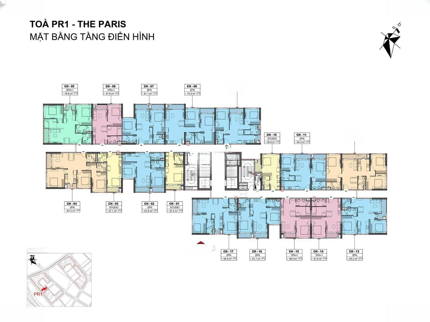 Bán căn hộ 3PN, 2WC, 90m2 tại The Paris - Vinhomes Ocean Park, 5,9 tỷ, view đẹp - ảnh 6 Bán căn hộ 3PN, 2WC, 90m2 tại The Paris - Vinhomes Ocean Park, 5,9 tỷ, view đẹp - ảnh 6