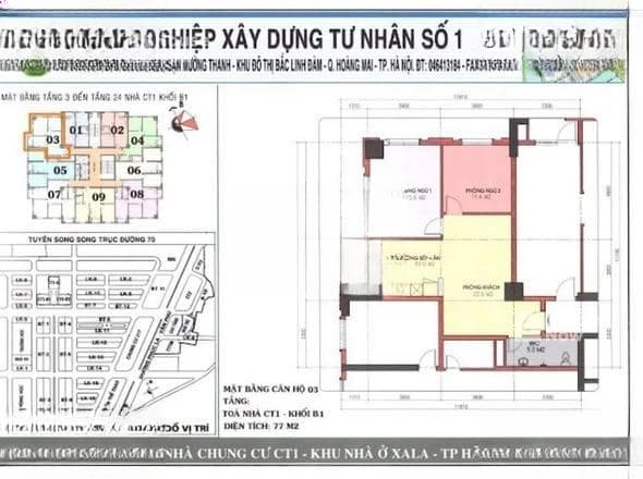 Căn hộ 77m2 CT1A Xala, 2 phòng ngủ, giá cực tốt - ảnh 3 Căn hộ 77m2 CT1A Xala, 2 phòng ngủ, giá cực tốt - ảnh 3