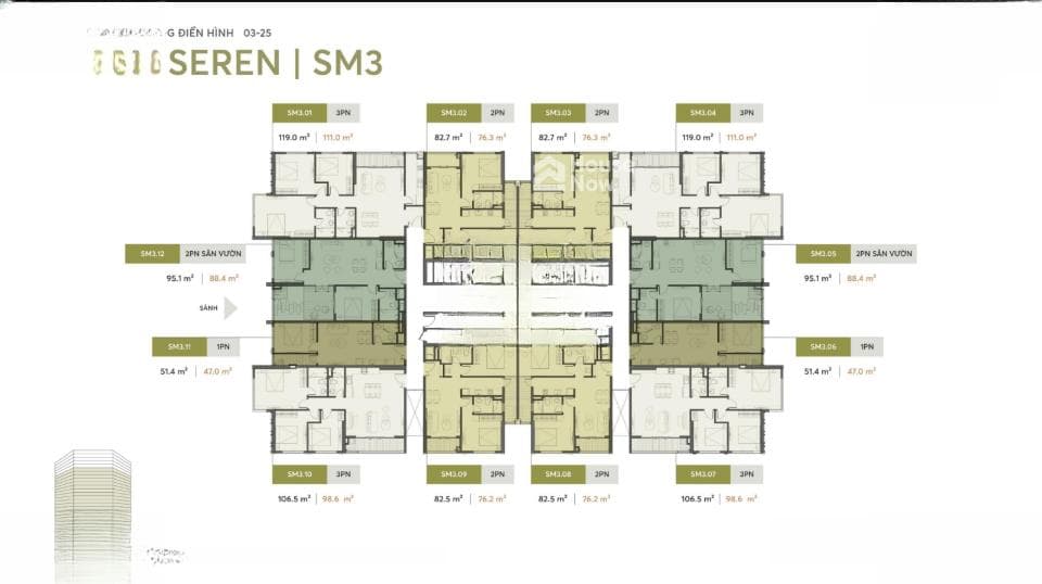 2PN Greenera Southmark / Chiết khấu 24%+ Quà tặng - ảnh 1