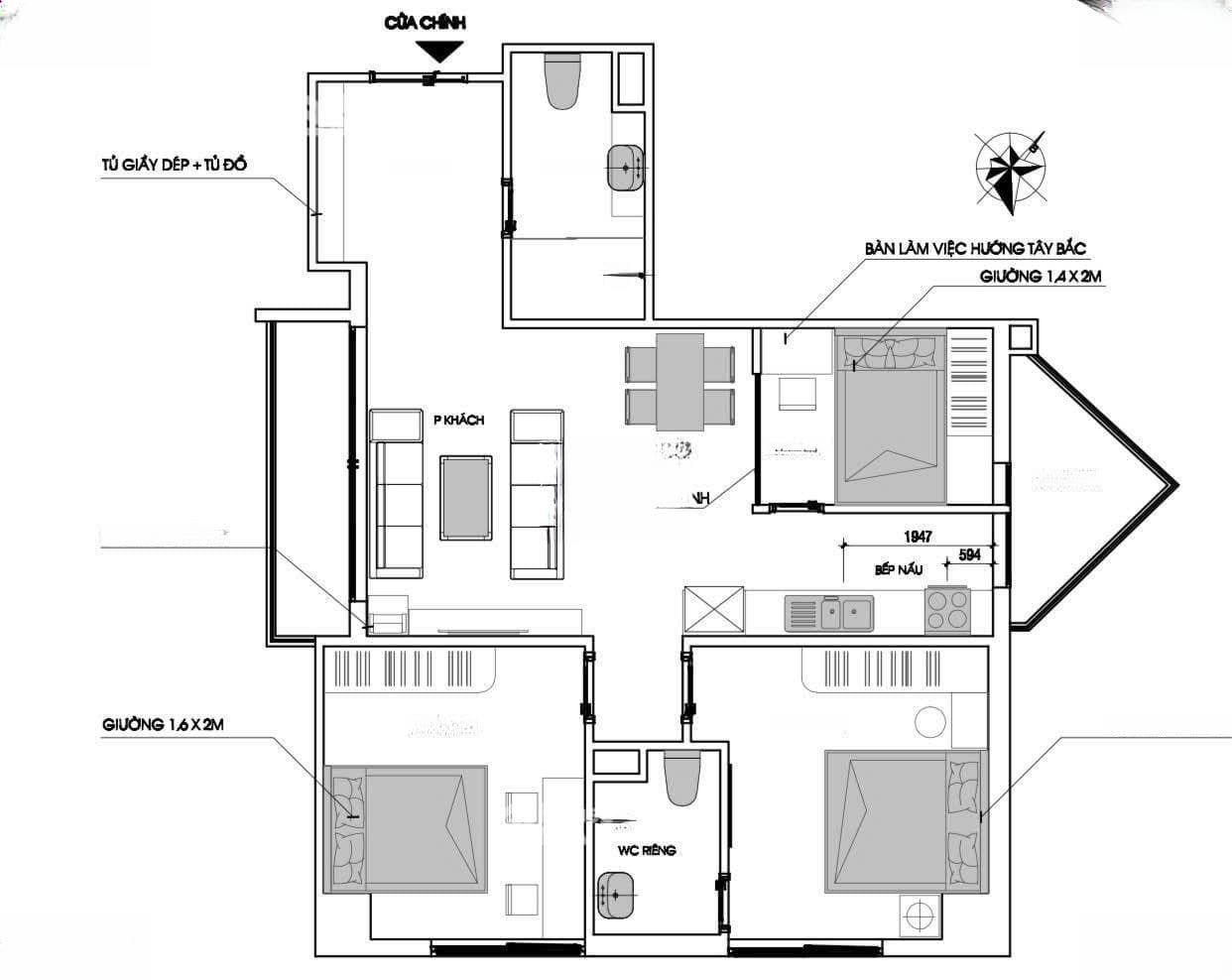 Cần chuyển nhượng căn hộ 88m², 2PN, 2VS Tecco Garden, căn góc hai mặt thoáng mát, giá tốt - ảnh 7 Cần chuyển nhượng căn hộ 88m², 2PN, 2VS Tecco Garden, căn góc hai mặt thoáng mát, giá tốt - ảnh 7