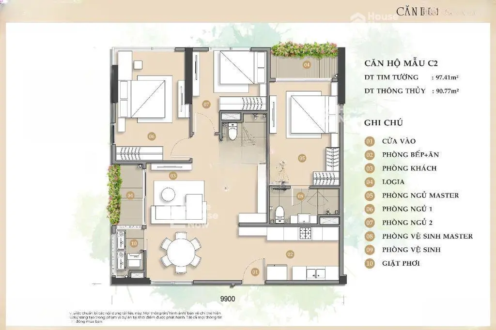 Căn hộ Trellia Mizuki Park 59m2 2PN1WC giá chỉ từ 4,2 Tỷ - ảnh 9 Căn hộ Trellia Mizuki Park 59m2 2PN1WC giá chỉ từ 4,2 Tỷ - ảnh 9