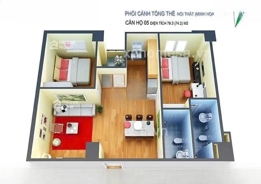 ⚡ BÁN CĂN HỘ 2 NGỦ -2 VS - TÂN TÂY ĐÔ-79,3m2 - 3ty2 - ảnh 5 ⚡ BÁN CĂN HỘ 2 NGỦ -2 VS - TÂN TÂY ĐÔ-79,3m2 - 3ty2 - ảnh 5