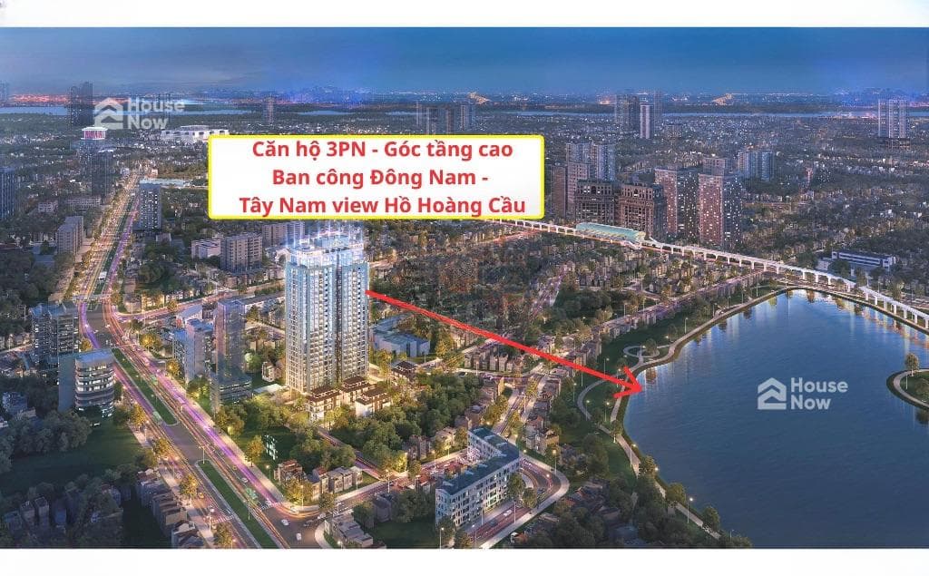 HOT! Căn góc 3 ngủ hoa hậu dự án The Nelson ban công Đông Nam view toàn bộ hồ Hoàng Cầu - Tầng cao - Giá tốt - ảnh 1 HOT! Căn góc 3 ngủ hoa hậu dự án The Nelson ban công Đông Nam view toàn bộ hồ Hoàng Cầu - Tầng cao - Giá tốt - ảnh 1
