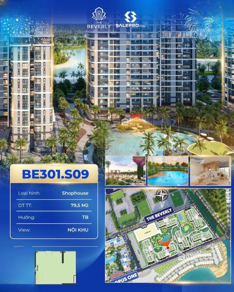 BÁN SHOPHOUSE THE BEVERLY VỊ TRÍ ĐẸP - ảnh 1