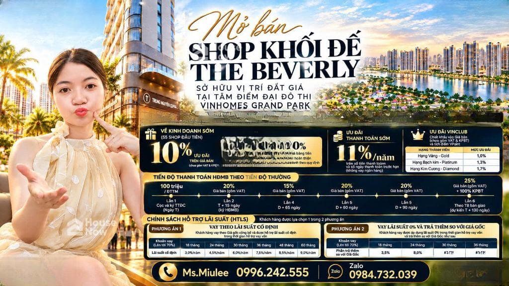 BÁN CĂN SHOPHOUSE THE BEVERLY – VỊ TRÍ ĐẸP - ảnh 3 BÁN CĂN SHOPHOUSE THE BEVERLY – VỊ TRÍ ĐẸP - ảnh 3