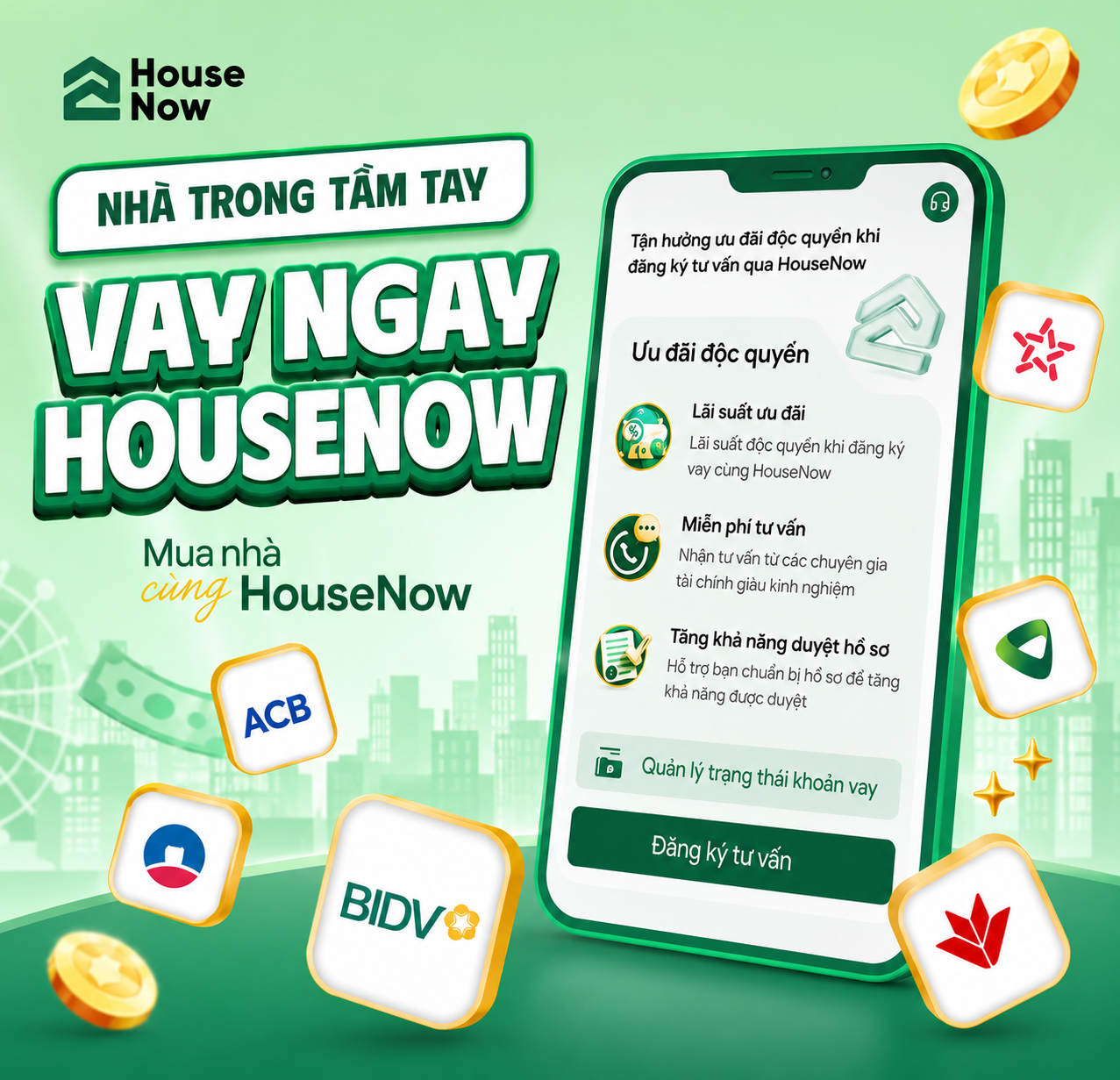 Hình ảnh banner vay của HouseNow